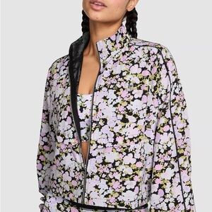 Victoria’s Secret floral Track Jacket - Lavender/Black